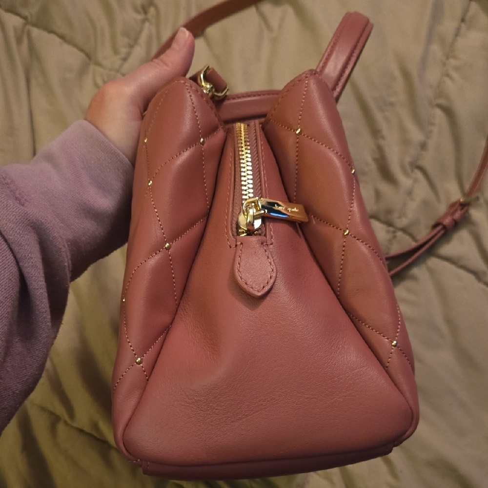 Kate Spade Mauve Quilted Shoulder Bag - Picture 3 of 9